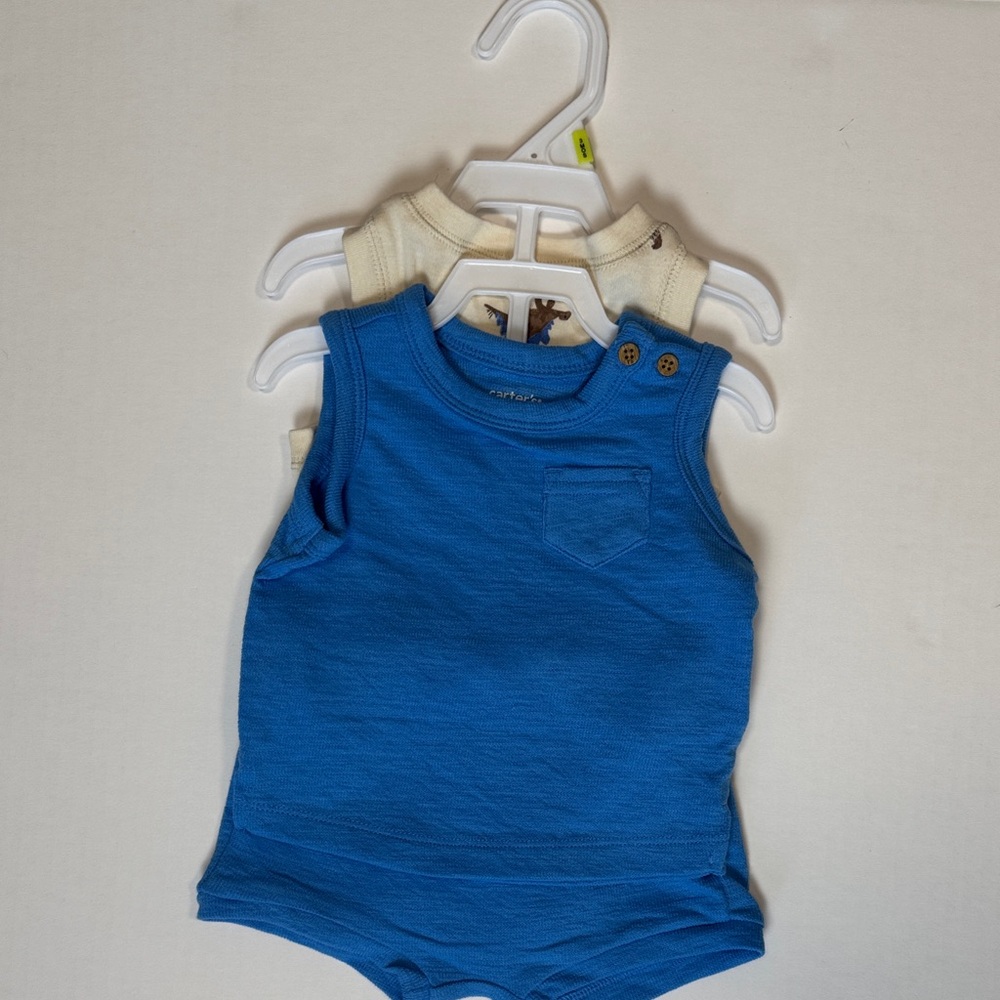 Carter's Blue and Cream Kids Matching Set